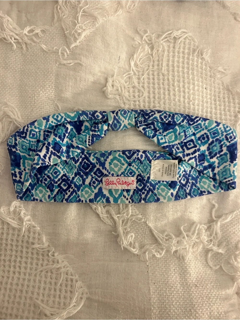 Lilly Pulitzer Blue Patterned Headband